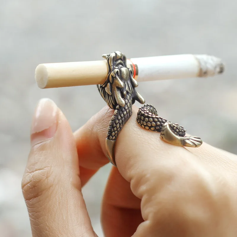 Vape Ring - Porta sigarette retrò drago Porta anelli