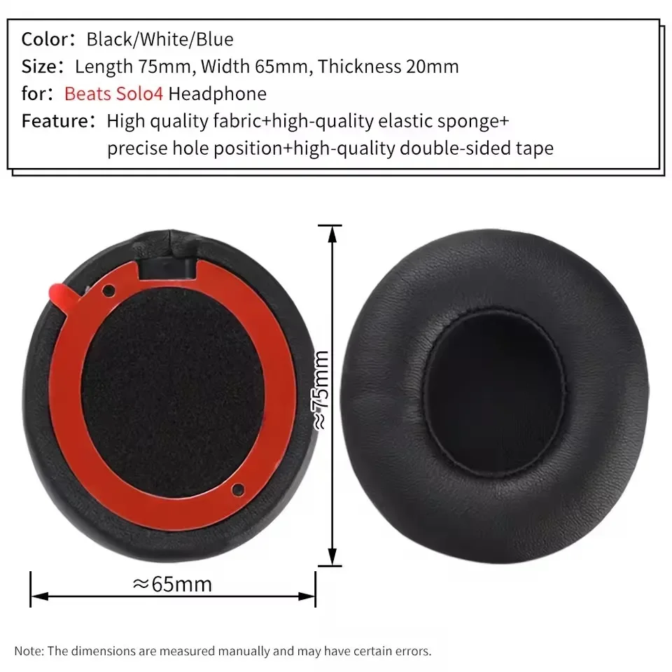 Beats Headphone Solo 4 - Cuscinetti auricolari adatti per cuffie wireless
